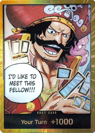 Image of DON!! Card (Gol.D.Roger) (Gold) - Carrying On His Will Foil
