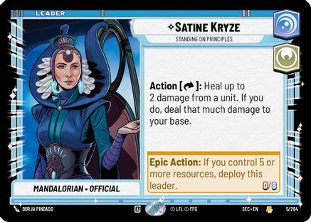 Image of Satine Kryze - Standing on Principles (5/264) - Secrets of Power