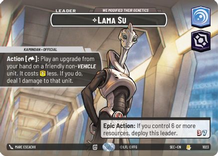 Image of Lama Su - We Modified Their Genetics (Showcase) (1023) - Secrets of Power Foil