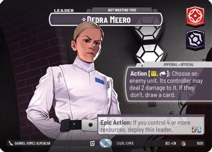 Image of Dedra Meero - Not Wasting Time (Showcase) (1030) - Secrets of Power Foil