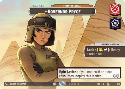 Image of Governor Pryce - Tyrant of Lothal (Showcase) (1031) - Secrets of Power Foil
