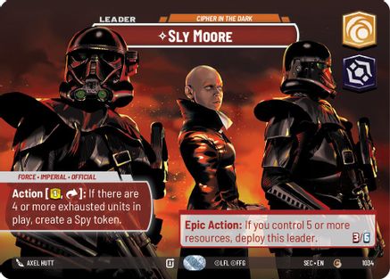 Image of Sly Moore - Cipher in the Dark (Showcase) (1034) - Secrets of Power Foil