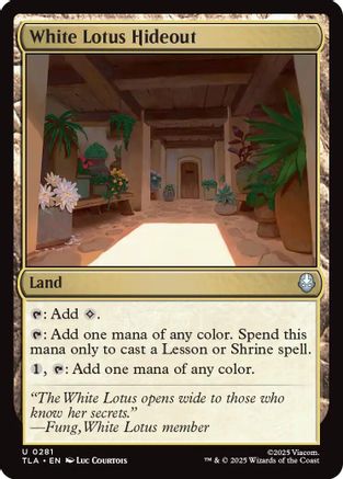 Image of White Lotus Hideout (TLA-281) - Avatar: The Last Airbender Foil