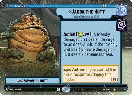 Image of Jabba the Hutt - Wonderful Human Being (Hyperspace) (266) - Secrets of Power