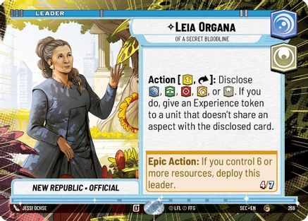 Image of Leia Organa - Of A Secret Bloodline (Hyperspace) (268) - Secrets of Power