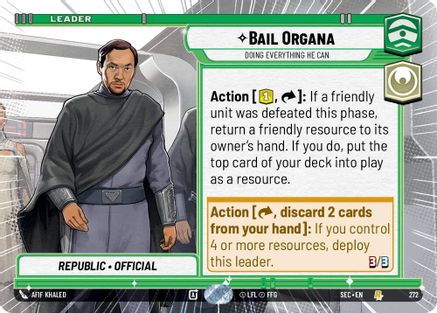 Image of Bail Organa - Doing Everything He Can (Hyperspace) (272) - Secrets of Power