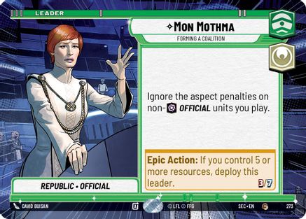 Image of Mon Mothma - Forming a Coalition (Hyperspace) (273) - Secrets of Power