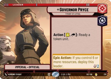 Image of Governor Pryce - Tyrant of Lothal (Hyperspace) (275) - Secrets of Power