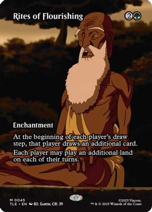 Image of Rites of Flourishing (Borderless) (TLE-045) - Avatar: The Last Airbender: Eternal-Legal Foil