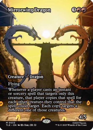 Image of Mirrorwing Dragon (Borderless) (TLE-033) - Avatar: The Last Airbender: Eternal-Legal Foil