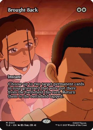Image of Brought Back (Borderless) (TLE-001) - Avatar: The Last Airbender: Eternal-Legal