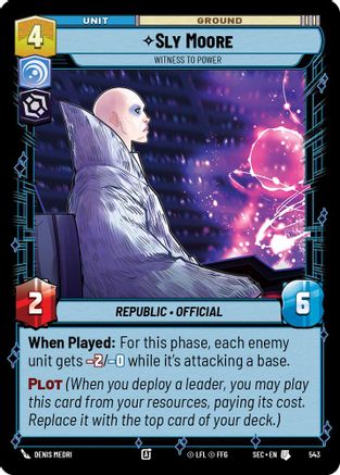 Image of Sly Moore - Witness to Power (Foil) (543) - Secrets of Power Foil