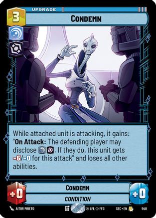Image of Condemn (Foil) (548) - Secrets of Power Foil