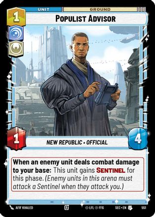 Image of Populist Advisor (Foil) (551) - Secrets of Power Foil