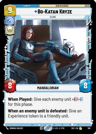 Image of Bo-Katan Kryze - Alone (Foil) (561) - Secrets of Power Foil
