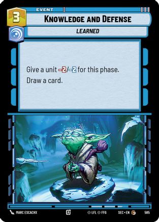 Image of Knowledge and Defense (Foil) (585) - Secrets of Power Foil