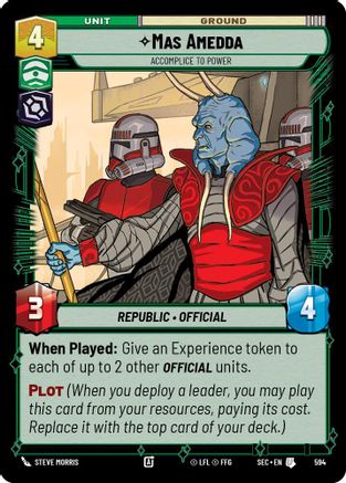 Image of Mas Amedda - Accomplice to Power (Foil) (594) - Secrets of Power Foil