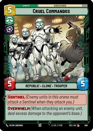 Image of Cruel Commandos (Foil) (596) - Secrets of Power Foil