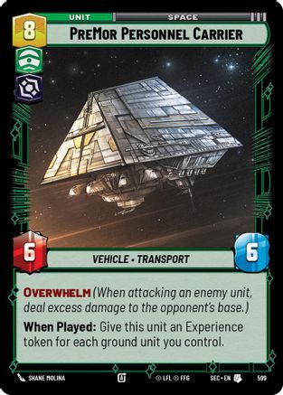 Image of PreMor Personnel Carrier (Foil) (599) - Secrets of Power Foil