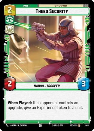 Image of Theed Security (Foil) (605) - Secrets of Power Foil
