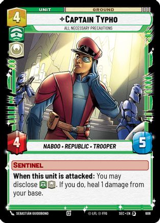 Image of Captain Typho - All Necessary Precautions (Foil) (608) - Secrets of Power Foil