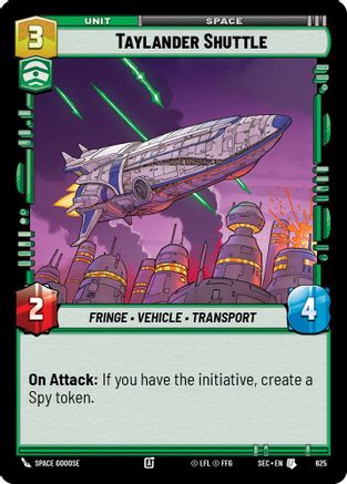 Image of Taylander Shuttle (Foil) (625) - Secrets of Power Foil