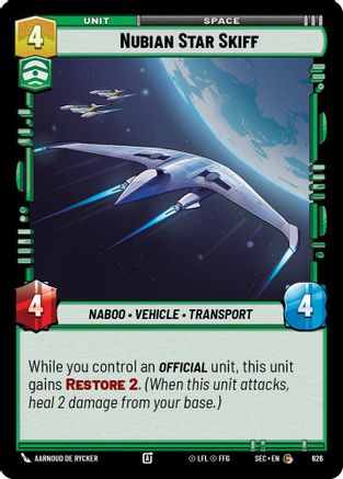 Image of Nubian Star Skiff (Foil) (626) - Secrets of Power Foil