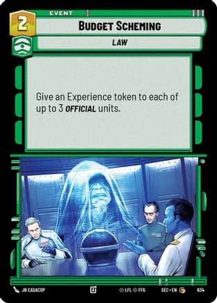 Image of Budget Scheming (Foil) (634) - Secrets of Power Foil