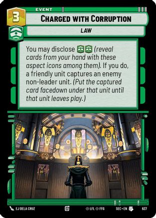 Image of Charged with Corruption (Foil) (637) - Secrets of Power Foil