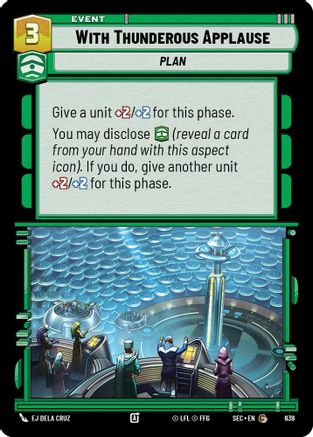 Image of With Thunderous Applause (Foil) (639) - Secrets of Power Foil