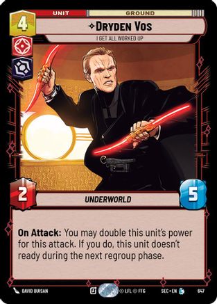 Image of Dryden Vos - I Get All Worked Up (Foil) (647) - Secrets of Power Foil