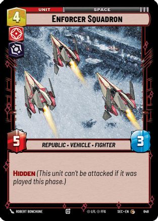 Image of Enforcer Squadron (Foil) (648) - Secrets of Power Foil