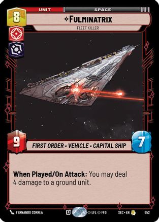 Image of Fulminatrix - Fleet Killer (Foil) (652) - Secrets of Power Foil