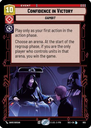 Image of Confidence in Victory (Foil) (655) - Secrets of Power Foil