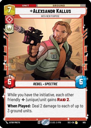 Image of Alexsandr Kallus - With New Purpose (Foil) (665) - Secrets of Power Foil