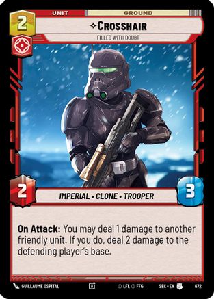 Image of Crosshair - Filled With Doubt (Foil) (672) - Secrets of Power Foil