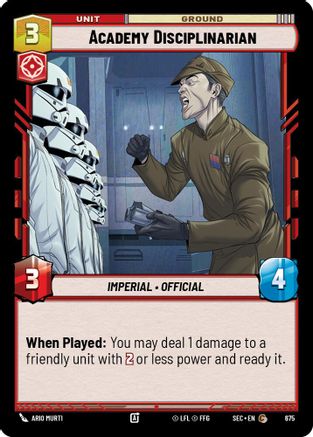 Image of Academy Disciplinarian (Foil) (675) - Secrets of Power Foil