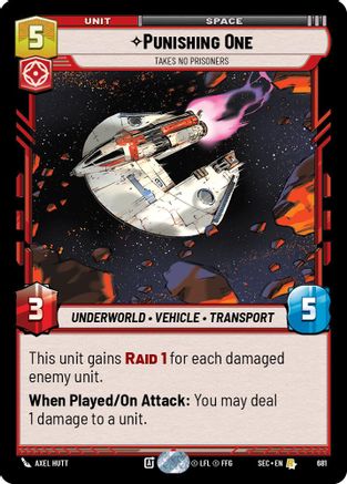 Image of Punishing One - Takes No Prisoners (Foil) (681) - Secrets of Power Foil