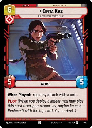 Image of Cinta Kaz - The Struggle Comes First (Foil) (682) - Secrets of Power Foil