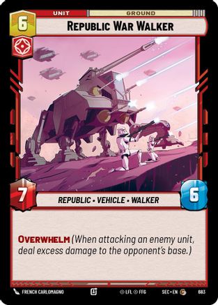 Image of Republic War Walker (Foil) (683) - Secrets of Power Foil