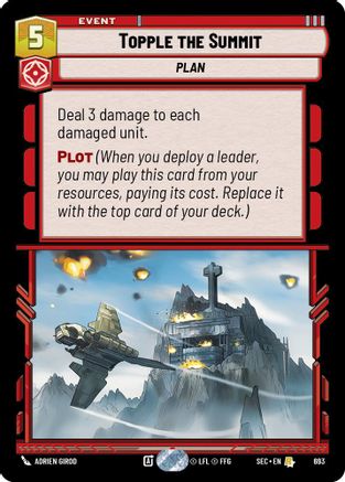 Image of Topple the Summit (Foil) (693) - Secrets of Power Foil