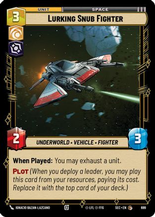Image of Lurking Snub Fighter (Foil) (699) - Secrets of Power Foil