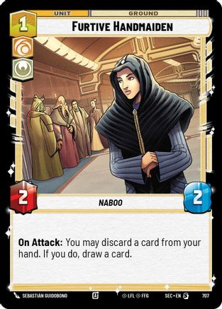 Image of Furtive Handmaiden (Foil) (707) - Secrets of Power Foil