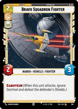 Image of Bravo Squadron Fighter (Foil) (709) - Secrets of Power Foil