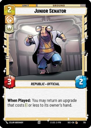 Image of Junior Senator (Foil) (710) - Secrets of Power Foil