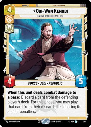 Image of Obi-Wan Kenobi - Finding What Doesn't Exist (Foil) (715) - Secrets of Power Foil