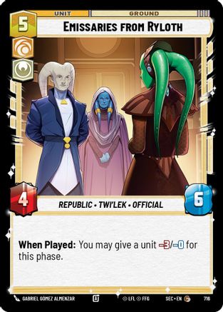Image of Emissaries from Ryloth (Foil) (716) - Secrets of Power Foil