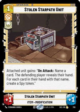 Image of Stolen Starpath Unit (Foil) (720) - Secrets of Power Foil