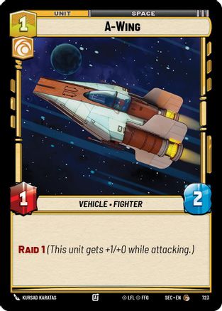 Image of A-Wing (Foil) (723) - Secrets of Power Foil