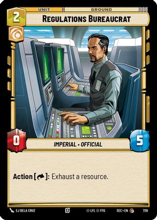 Image of Regulations Bureaucrat (Foil) (726) - Secrets of Power Foil